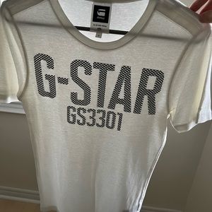 G star t shirt, size medium, white